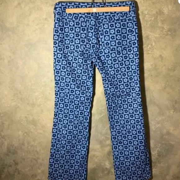 H&M Retro Geometric Daisy Low Rise Flare Jeans - Picture 2 of 6